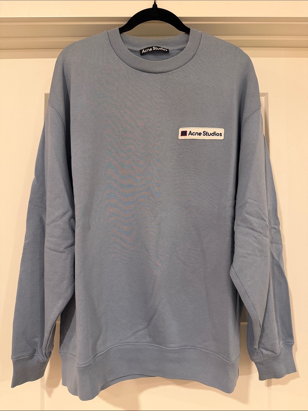Acne Studios Men's Sky Blue Crewneck Sweatshirt